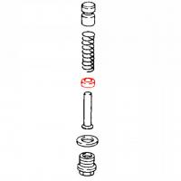 Bushing/spacer for the compression spring of the overpressure discharge valve (lower side of engine