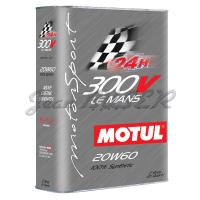 Huile MOTUL 300V 20W60 "Le Mans" 100% synthèse bidon de 2 L