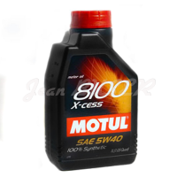 Aceite motor 100 % sintético MOTUL 8100 X-cess 5W40, en bidón de 2 litros