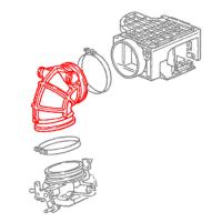 Toma de goma del medidor de caudal de aire, 911 Carrera (84-89)