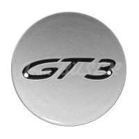 Tapacubos cóncavo de color gris con logotipo GT3
