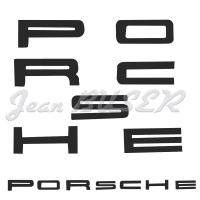 Lettrage PORSCHE en finition noire 911 (72-73)