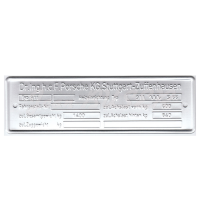 Plaque aliminium de chassis 911 (72-75)