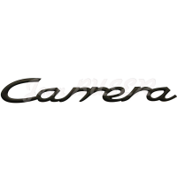 Sigle " Carrera " noir sur capot moteur 993