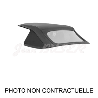 Complete convertible top cover in Black Alpaga, for Porsche 993 Cabriolet