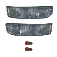 Set of front turn-signal light assemblies with clear lenses, Porsche 993 (2 pieces)