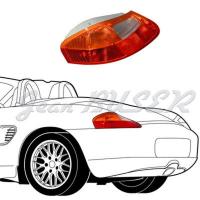 Tail-light housing assembly, left-hand side, Boxster 986 (97-04)