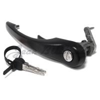 Black outer door handle with lock, left, 911 (78-89) + 964 + 959