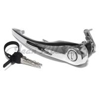 Outside left door handle chrome 911 (78-89) complete