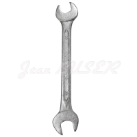 Llave plana de dos bocas 17 x 19 mm.