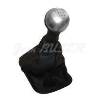 Gearshift handle (6-speed transmission) for Porsche 993 finished in aluminium and leather
