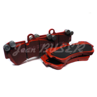 Set of 4 front Sport brake pads (Red) for Porsche Cayenne equipped with 17-inch wheels