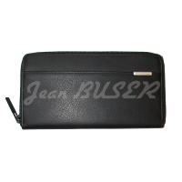 Billetera de cuero « Sport Classic » con zipper