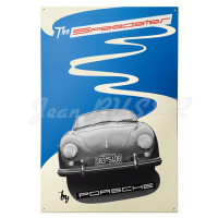 Plaque de métal émaillée Héritage Porsche 356 Speedster