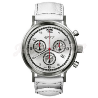 Montre PORSCHE 911 classique Chronograph Edition Limitée mixte cuir blanc