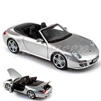 Modèle réduit 1/18e 997 Carrera 4S Cabriolet - Phase II - Gris Arctic