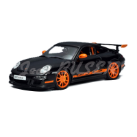 Modèle réduit 1/43e Porsche 997 GT3 RS noir (jantes oranges)