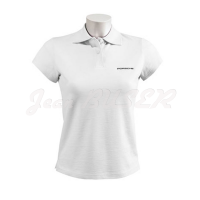 Camisa polo Porsche para mujer color blanco