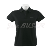 Camisa polo Porsche para mujer color negro