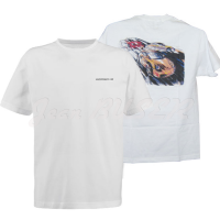 White T-shirt with Design Porsche logo