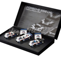Coffret de 3 modèles réduits 1/43e Porsche 956 LH - Wins Le Mans 82