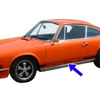 Black Porsche adhesive film on lower door and rocker panel area 911 (65-73) + 912 (66-69) (2 pieces)