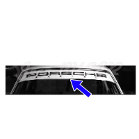 Porsche Racing adhesive banner on windshield top side, 912 + 911 (65-89)