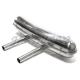 Racing-type INOX exhaust muffler with dual center pipe, 911 (65-73)