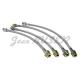 Aviation type stainless steel braided brake hose kit for 911 (68-89) + 911 Turbo (75-89)