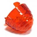 Amber front turn signal lens, left or right, 356 BT6 (62-63) + 356 C (64-65) Amber front turn signal lens, left or right, 356 BT6 (62-63) + 356 C (64-65)