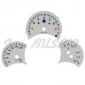 Dashboard instrument gage face kit (silver gray) for Boxster (97-02)